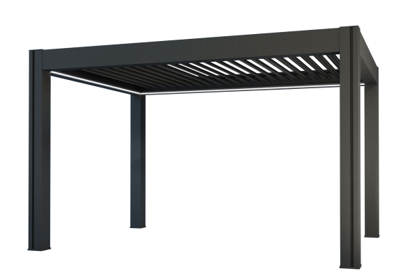 VITA bioklimatická pergola, RAL 7016, 4050x5070mm, <strong>elektrické ovládání, LED osvětlení&nbsp;</strong>