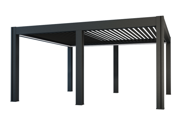 VITA bioklimatická pergola, RAL 7016, 3050x8706mm, <strong>elektrické ovládání, LED osvětlení&nbsp;</strong>